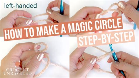 Magic Circle cast on (left handed) YouTube