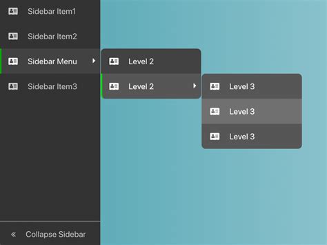 Left Sidebar Codepen
