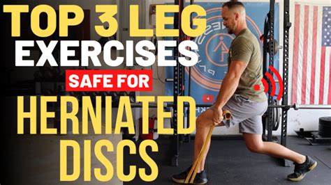 leg exercises with herniated disc