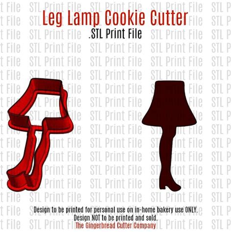 Leg Lamp Cookie Cutter Printable