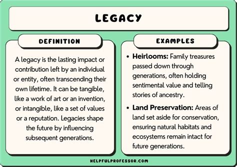 legacy meaning examples