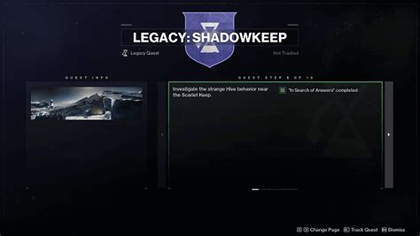 Legacy Shadowkeep Walkthrough