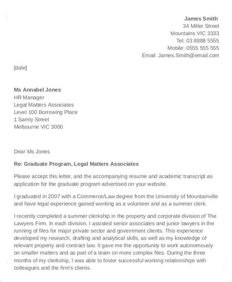 Legal Cover Letter Sample