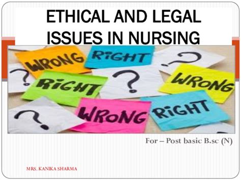 legal and ethical issues in nursing ppt
