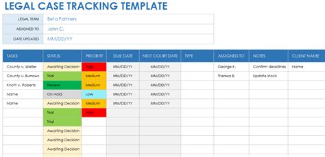 legal case tracker software
