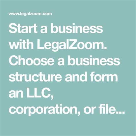 legalzoom start a company