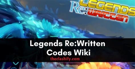 legends re written codes 2023
