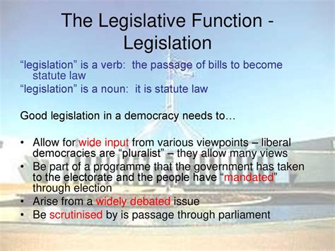 Legislation Verb Def