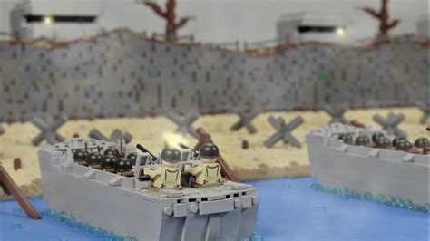 Ww2 U.s. Army Normandy D-Day Lcm3 Landing Craft - 413 Pieces - Brickarmytoys