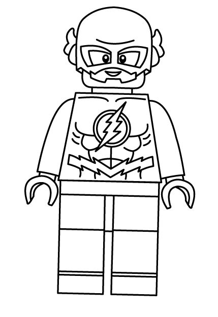 Free & Easy To Print Flash Coloring Pages | Lego Coloring, Superhero Coloring  Pages, Lego Coloring Pages
