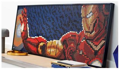 LEGO Art Marvel Studios Iron Man 31199 Canvas Art Set Building Toy for