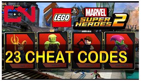 What Are All The Cheat Codes For Lego Marvel Superheroes 2 / Lego