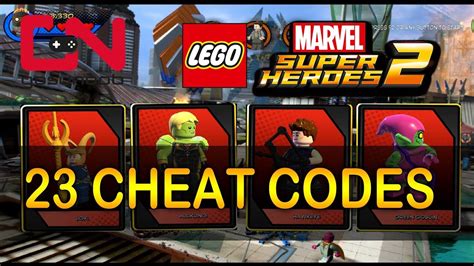 Lego Marvel Super Heroes - All Character Codes - Youtube