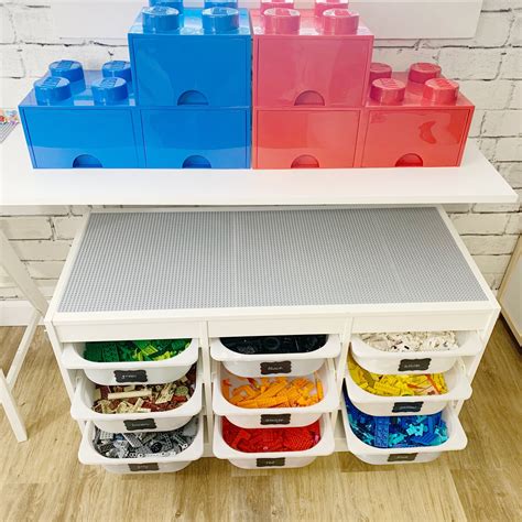 Bygglek Lego® Box With Lid, Set Of 3, White - Ikea