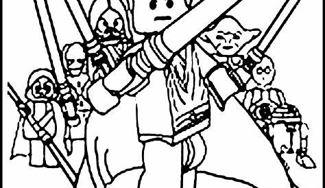 Lego star wars coloring pages to download and print for free