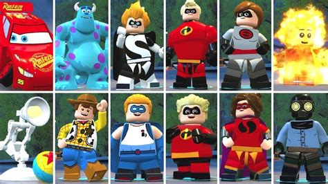 Lego The Incredibles - All Characters Unlocked + Character Customizer Tour  (All Options) - Youtube