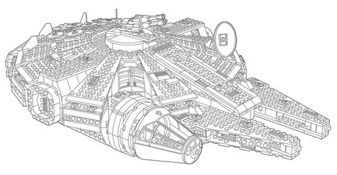 Millennium Falcon Maze printable worksheet LEGO Star Wars party Pinterest Printable