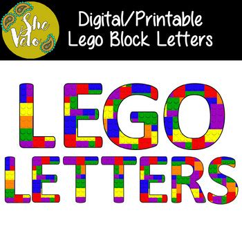 Lego Block Letters Printable