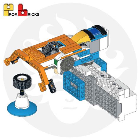 Alan's own creation of a robot with legos moving head