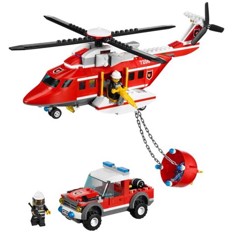 lego city fire helicopter 7206