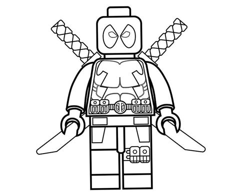 lego deadpool coloring page