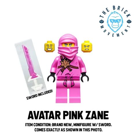 lego ninjago pink zane minifigure