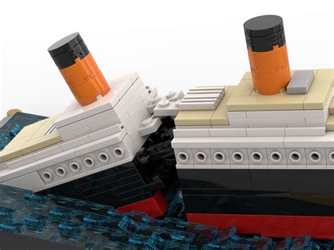 lego titanic sinking