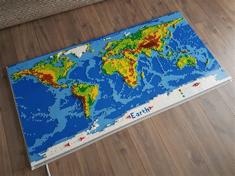 lego world map dimensions