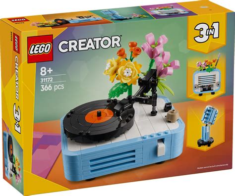LEGO MOC Vintage Record Player by timeremembered Rebrickable Build with LEGO