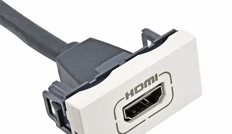 Legrand Program Mosaic HDMI aljzat, 1 modulos, elővezetékeze