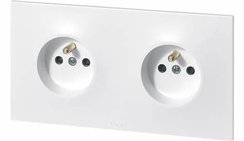 Legrand Neptune Double Prise Avec Terre , LEGRAND, Blanc Leroy Merlin