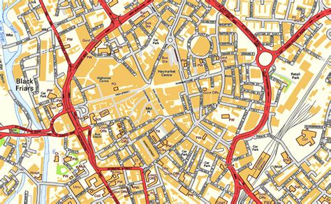 leicester city centre map