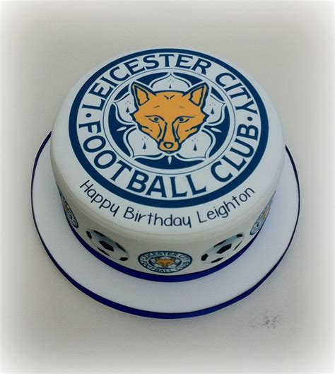 leicester city fc cake topper