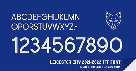 leicester city football club font