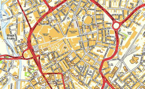 leicester city street map