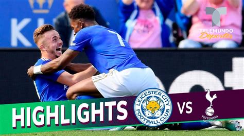 leicester city vs tottenham goals highlights