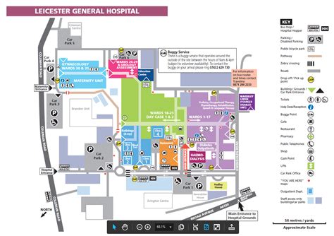 leicester general hospital map