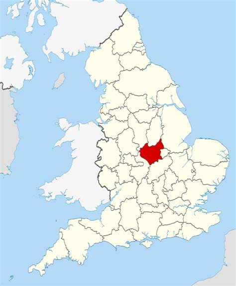 leicester on map of england