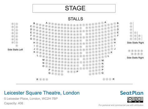 leicester square theatre seating plan