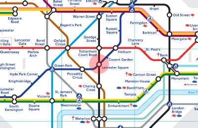 leicester square underground station map