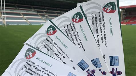 leicester tigers match tickets
