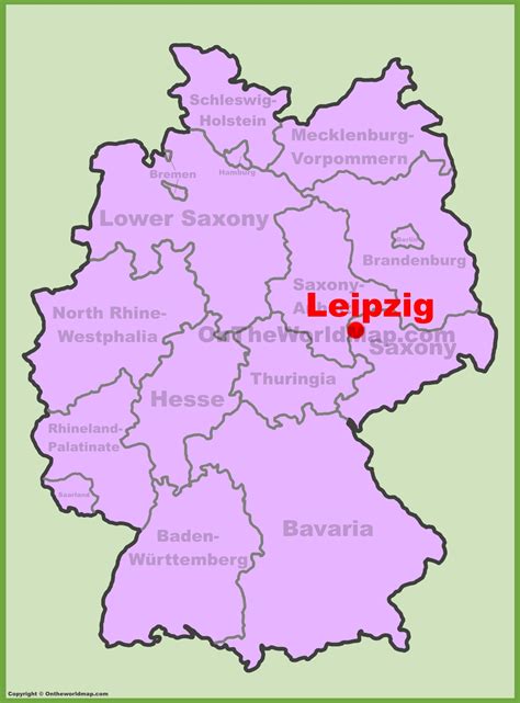 leipzig germany map location