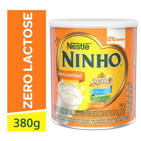 Ninho Zero Lactose 380g R 24,60 em Mercado Livre