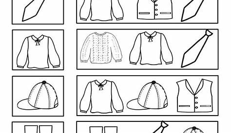 Lembar Kerja Anak TK - PAUD | Tema Kebutuhanku | Pakaian