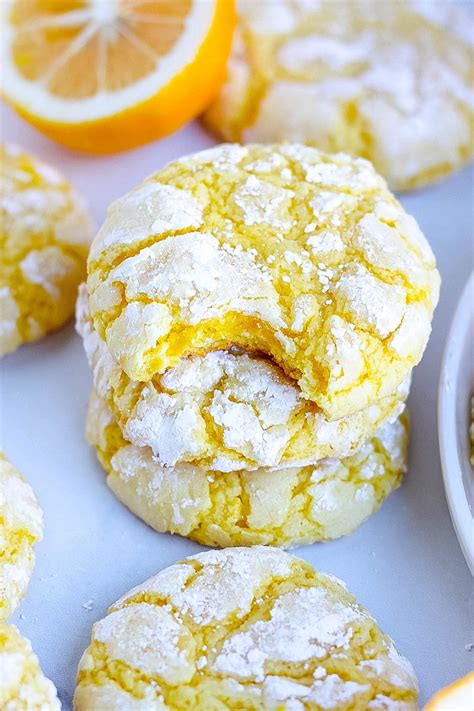 Lemon Crinkle Cookies With Betty Crocker Cake Mix