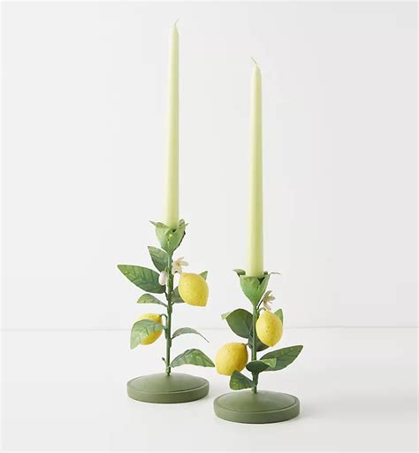 lemon candle holder