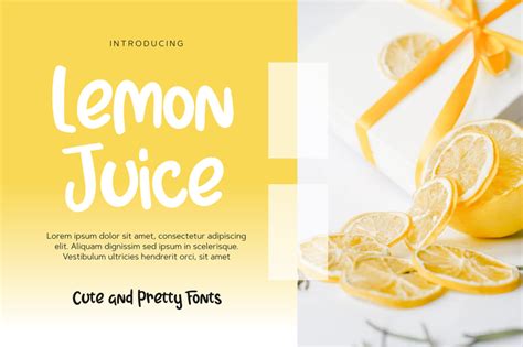 Lemon Juice Font