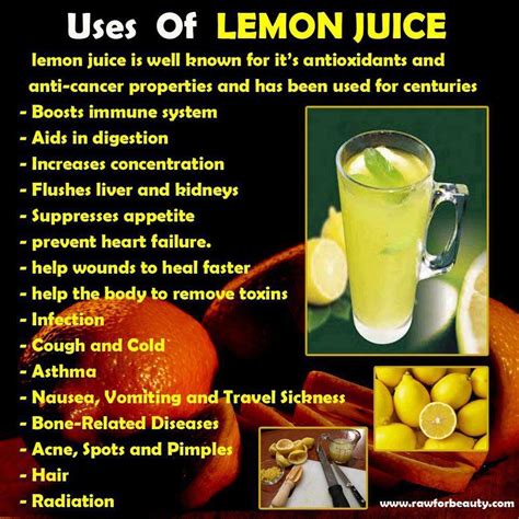 Lemon Juice Uses