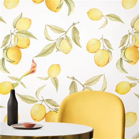 Lemon Kitchen Wallpaper