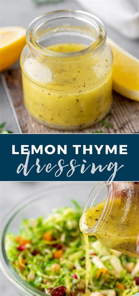 Lemon Olive Oil Thyme Dressing